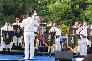 navy band impresses at anakapalle bojjannakonda in visakha district