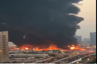 fire in UAE Ajman market