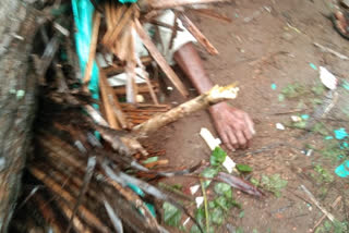 House wall collapse and one died