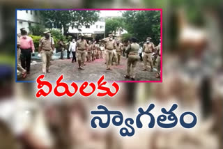 కరోనా వారియర్స్​కి ఎస్పీ ఘన స్వాగతం