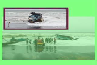 boat collapsed in vishaka fishing harbour