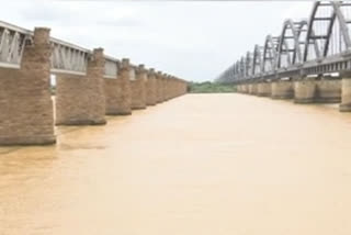 godavari river flood water increasing at dhavaleswaram  dam in east godavari district