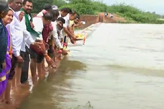 Unkal Lake is filled  Due to heavy rain