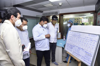 BBMP mayor inspected and visited private hospitals