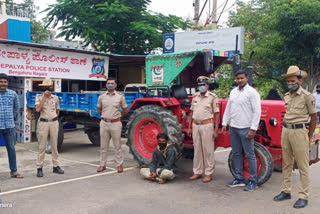 Arrested for Tractor Theft in bangalore