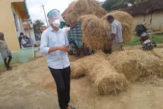 SI Radha Padagur supplied forage livestock cantonment area