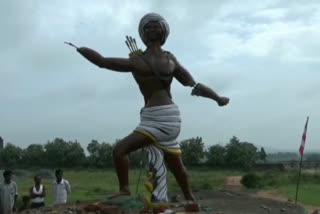 birsa munda statue.