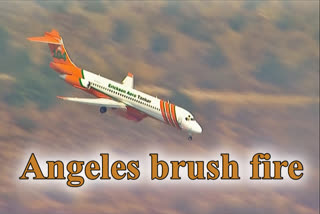 WATCH: Crews battle brush fire north of Los Angeles