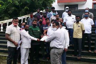 Protest demanding Construction of Maharishi Valmiki Mandir with Srirama Mandir