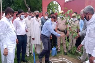 Palwal Deputy Commissioner plantation  government schools of many villages