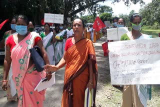 MASSIVE PROTEST IN BAKSA DISTRICT