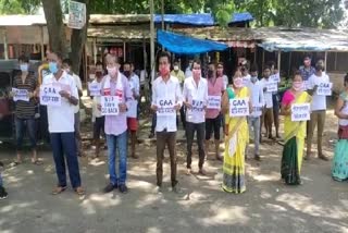 MASSIVE PROTEST BY BOKAJAN AASU AGAINST CAA & EIA