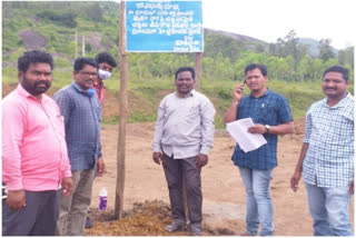 Road occupation in vishaka agency