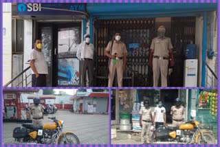 Delhi police team alert at all points in Dwarka due to 15 august