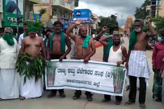 Farmers in Chamarajanagar protest against correction in land reform act