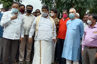 Minister K. Gopalya visits Flood Affected Area at Ramanathapuram