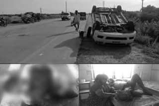 car accident at akkaipalem bypass road and one dead at prakasam district