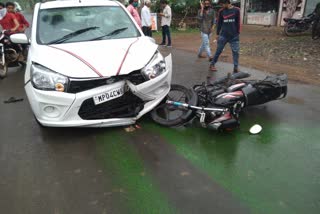 Bike and car collision