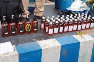 illegal transport of liquor seazed in kadapa district