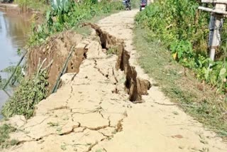 Erosion problem at raha nagaon assam etv bharat news