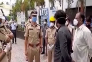 dgp gowtham sawang visit vijayawada fire accident place