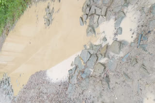 Baldwada road  in bad condition