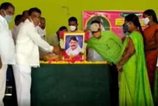 condolence meet for solipeta ramalinga reddy in mirudhoddi