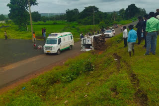Belgaum, an ambulance Accident carrying the infected