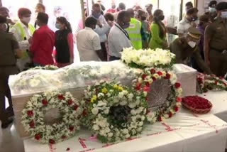 Mortal remains of late Captain DV Sathe brought to Air India building in Mumbai