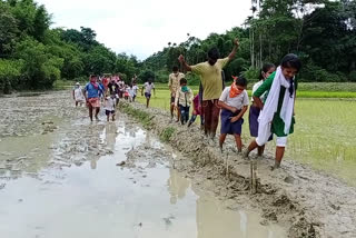 Road detached at Cachar