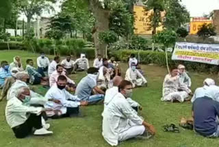 sarva karmchari sangh protest in palwal