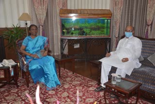 Assembly Speaker Ravindra Nath Mahato met Governor Draupadi Murmu