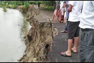 Erosion in Sadia kundil river