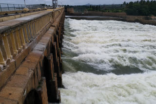 Excess water release from KRS reservoir