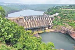 Ongoing flood flow to Srisailam reservoir