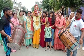 celebration on daughter birth in sonipat