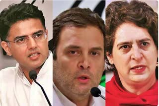 rajasthan political crisis updates  sachin pilot meets congress leaders  rahul gandhi  priyanka gandhi  രാജസ്ഥാൻ പ്രതിസന്ധി  രാജസ്ഥാൻ രാഷ്ട്രീയ പ്രതിസന്ധി വാർത്തകൾ  രാഹുൽ ഗാന്ധി  പ്രിയങ്ക ഗാന്ധി  സച്ചിൻ പൈലറ്റ്