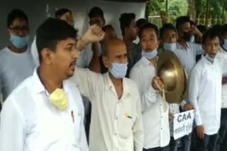 Aasu protest at Kakopather in over heavy rains