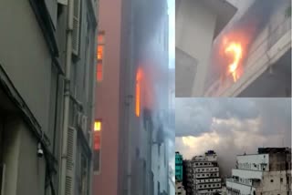 Fire in city building, 10 fire tenders pressed into service