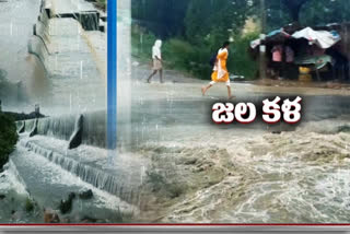 Rains in the state Puddle feeding ponds