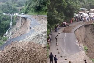 Dehradun-Mussoorie highway closed due to heavy rainfall and landslides