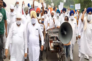 Akali Dal and BJP protest on drug issue and memorandum given to SSP moga