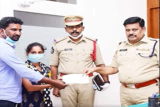 police helps to journalist daughter at tiruvur