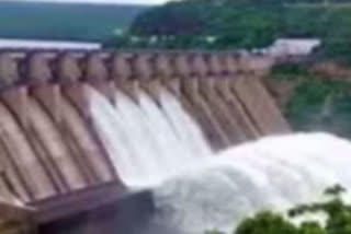 srisailam water fal today inflow outflow information