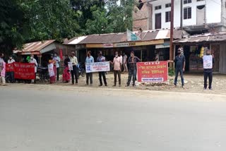 protest day observed by citu union at Cachar