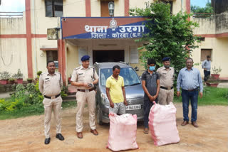 2 accused arrested for illegal transportation of hemp in korba