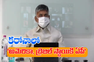 Chandrababu video Conference over govt Failure