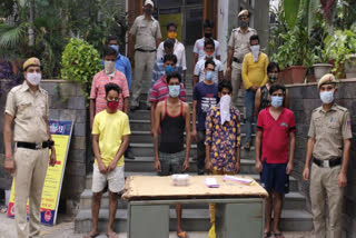 Ambedkar Nagar Police arrested 14 accused for gambling