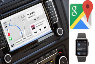 Google Maps on CarPlay Dashboard, navigate with Google Maps