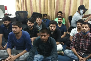 Gurugram police detained a dozen people from fake call centers